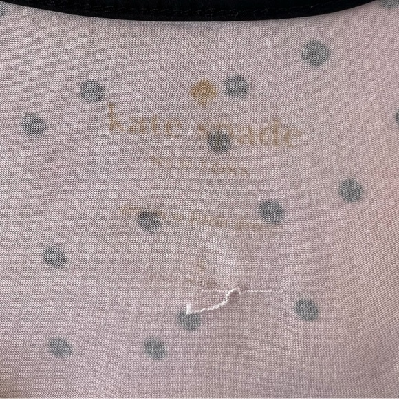 Kate Spade Polka Dot Satin Bow Shoulder‎ Detail Sleeveless Tank Top Sleep Shirt - Picture 6 of 9